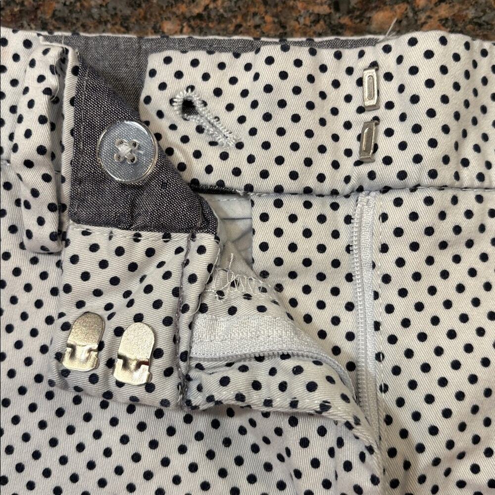 Nautica Women's Polka Dot Chino Shorts 5" Inseam Size 8 White Black Cotton - Picture 6 of 10
